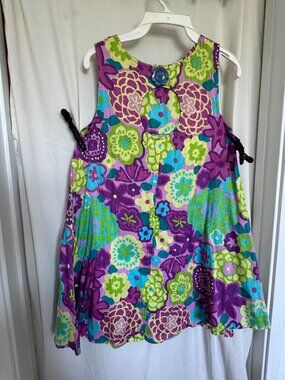 Ecote Colorful Size S mini dress - Made in India - 100% cotton